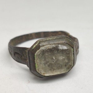 Eastern Roman ornament, bronze ring, seal.