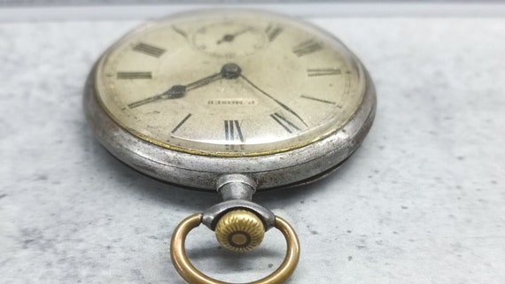 Antique Rare Pocket Watch PAUL MOSER Mechanical O… - image 4