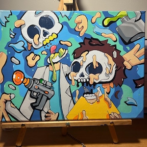 Rick and Morty painting
