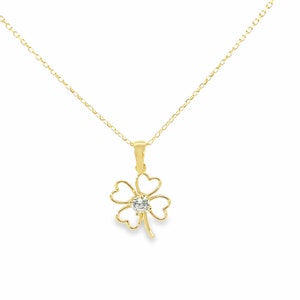 CLOVER NECKLACE 14K