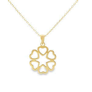 CLOVER SIX HEARTS 14K