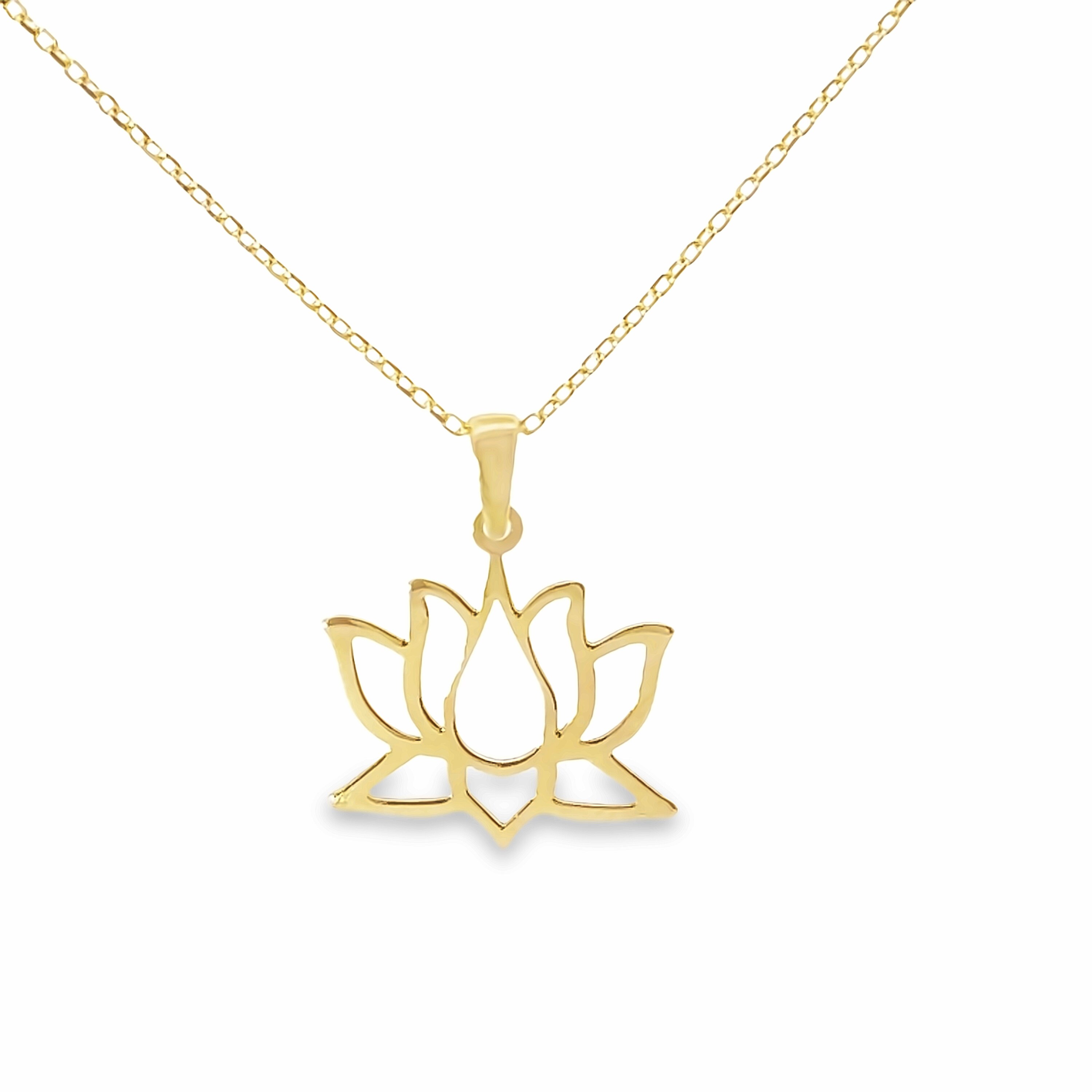 LOTUS FLOWER BOLO NECKLACE main image 1