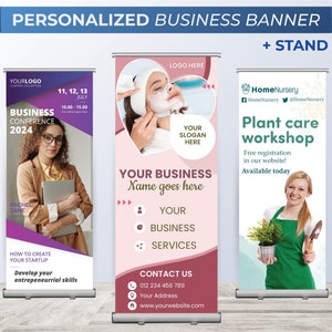 Custom Retractable Banner: Business Pop Up Sign, Event Promotion