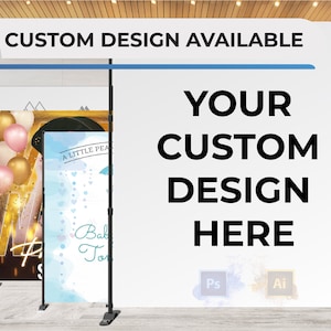 Customizable Event Backdrop: Personalized Step and Repeat Banner (Digital or Printed)