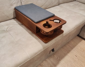 Sofa Arm Rest With Twin Cupholders