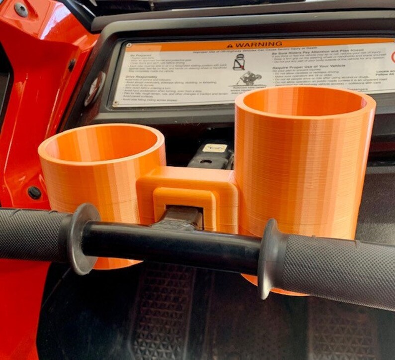 Rzr/talon Grab Bar Cup Holder, Passenger Grab Handle Drink Cup Holder