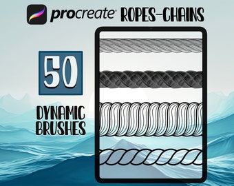 Conjunto de pincéis Procreate Ropes Chains