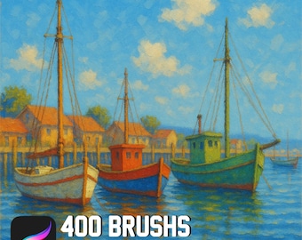 Colección de pinceles para óleo y pastel de Procreate