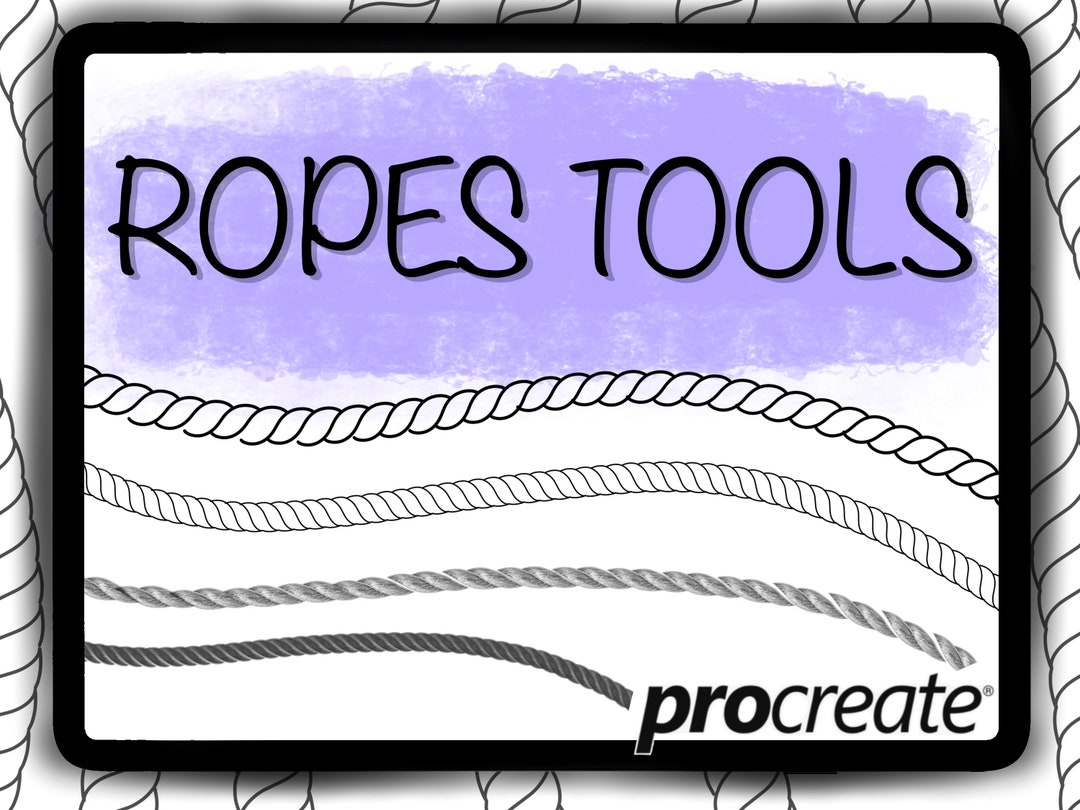 Procreate Ropes Brush Set Etsy