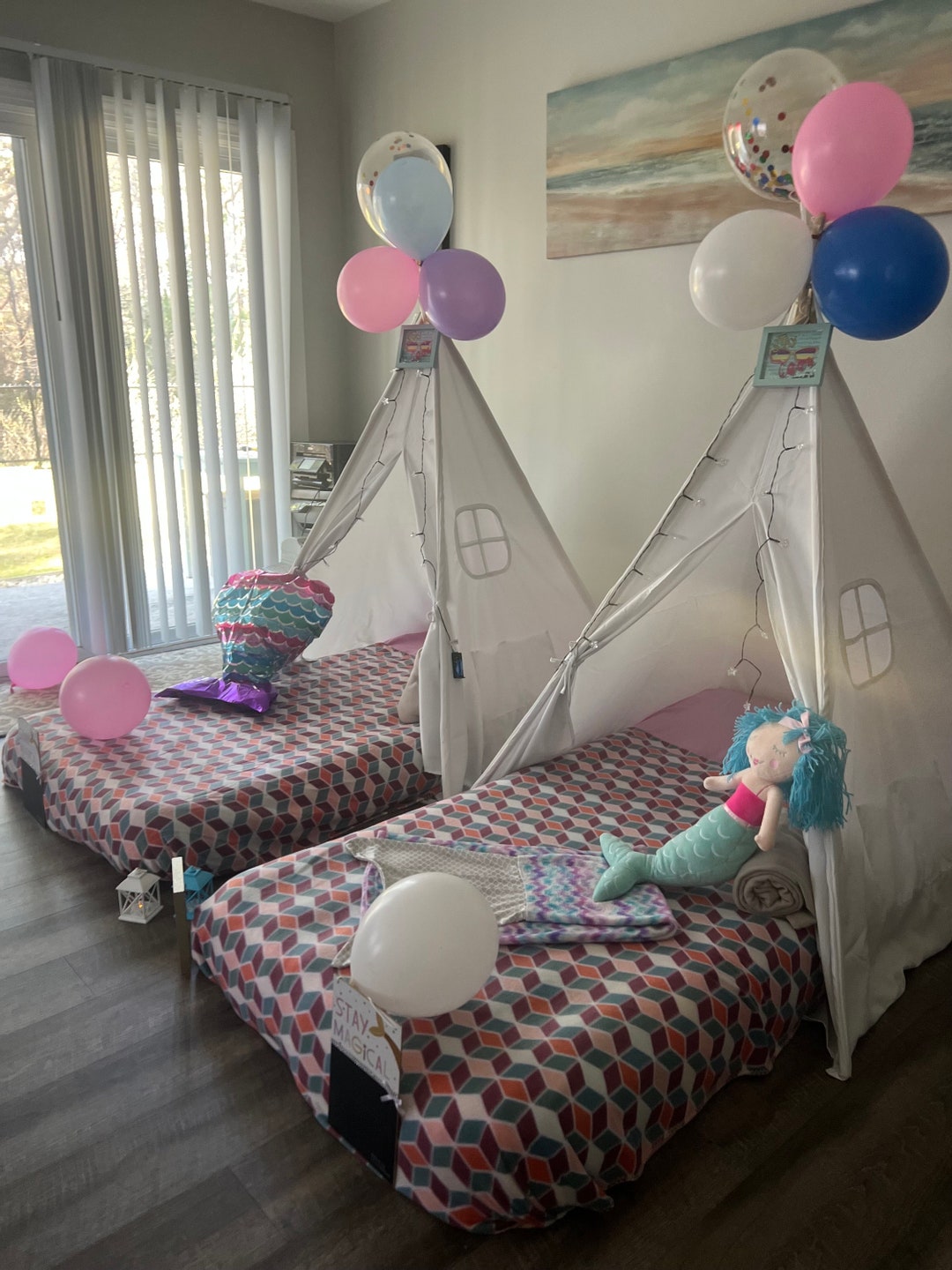 Slumber Party Tents Sleepover Tents Teepee Tents Glamping Etsy