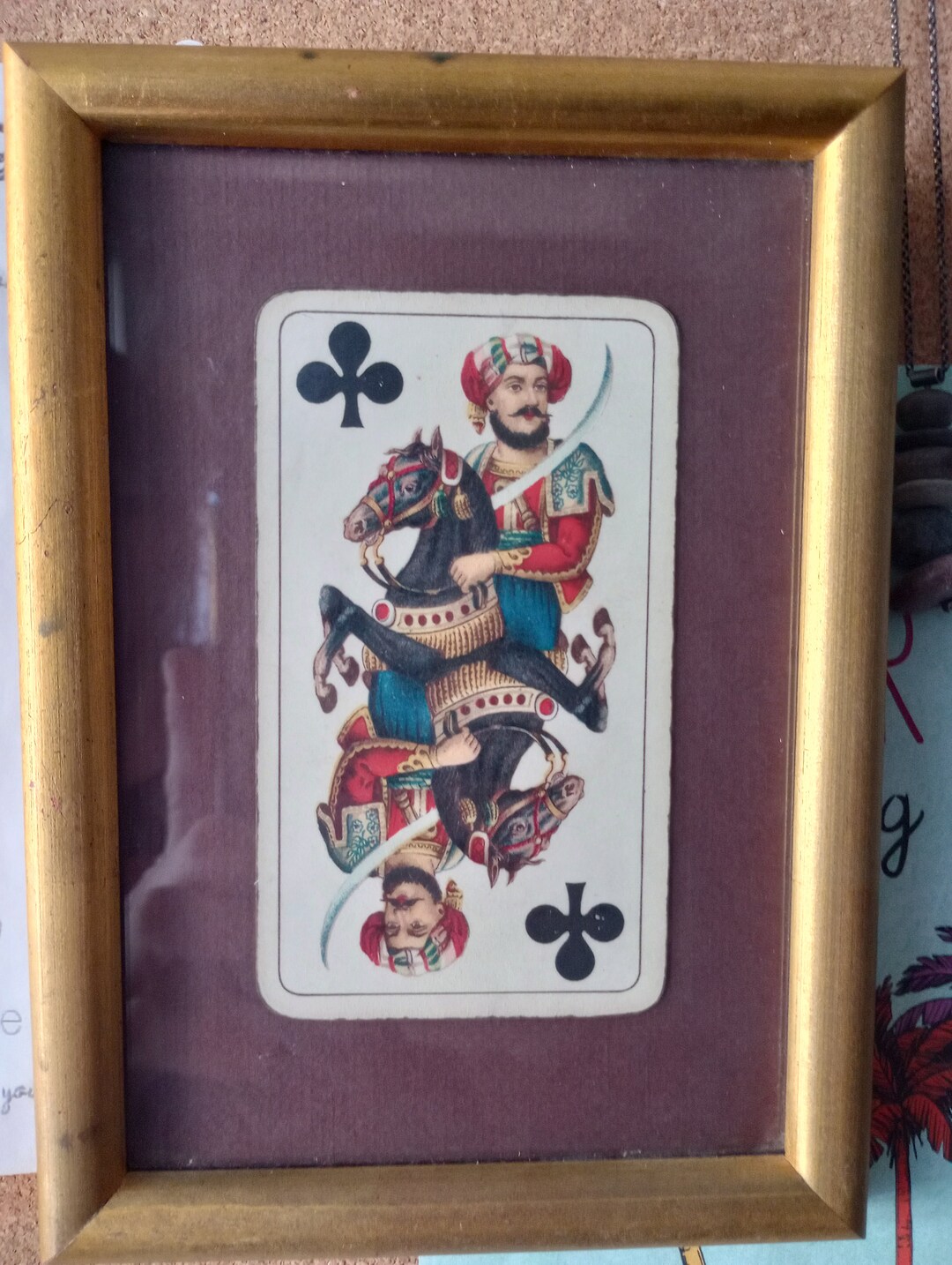Rare Cavalier of Spades Tarot Framed Card Etsy