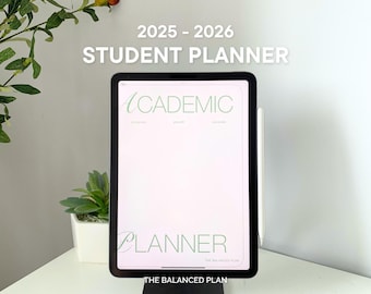 2025-2026 Student Planner by The Balanced Plan | Academic iPad Planner for GoodNotes & Notability