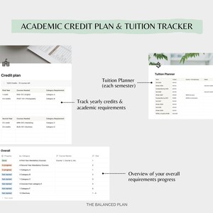 Student Notion Planner by The Balanced Plan | Academic Student Digital Planner, College Planner, Assignment Tracker, School Planner image 6