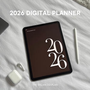 2026 Digital Planner | Digital Planner for iPad, GoodNotes & Notability Planner, Hyperlinked Daily, Monthly Planner by The Balanced Plan