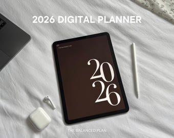 2026 Digital Planner | Digital Planner for iPad, GoodNotes & Notability Planner, Hyperlinked Daily, Monthly Planner by The Balanced Plan