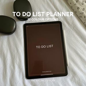 iPad To Do List by The Balanced Plan: Minimalist Task Checklist, To Do List for Goodnotes