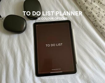 iPad To-Do List Planner: Minimalist Task Checklist for GoodNotes (PDF Download
