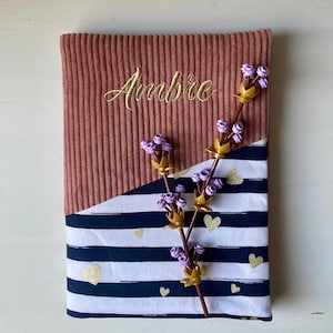 パーソナライズされた健康記録カバー、手作り、刺繍の有無にかかわらず