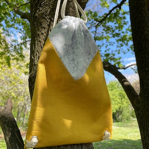 Mochila com elos deslizantes, personalizada, feita à mão, com ou sem bordado, dois tamanhos possíveis