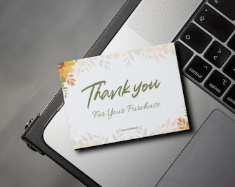 High Quality Thank You Card, Custom Thank You Cards, Personalized Design, Printable Handmade Business Cards, Full Color, Size (3.5" x 2")
