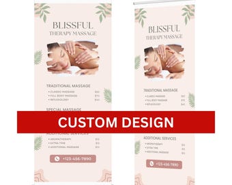 Custom Pop Up Shop Banner, Stand Roll Up Banner, Business Sign Banner, Personalized Event Display, with Full Color Print, FREE CARRYING BAG