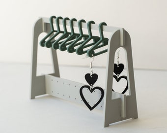 Matte Neutral Earring Stand, Earring Storage, Stand Box Retro Dressing Table Decor Desk Studs, Alternative Gift, Wardrobe