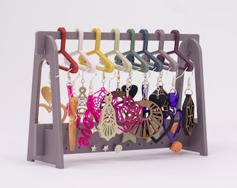 Earring Storage Holder for Studs and Hanging Earrings | Mini Wardrobe | Earring Stand | Jewellery Displays