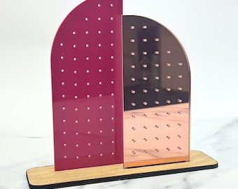 Soporte para pendientes, soporte para pendientes de botón, combina y combina, elige entre más de 40 colores, organización de joyas, soporte para pendientes con gancho, varios colgantes