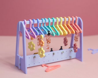 Ohrringe Schmuck Organisation Garderobe Aufhänger Pastell Rainbow | Alternative Schmuck Geschenke, Regenbogen Geschenk