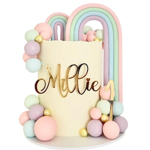Personalised Acrylic Cake Charm - Custom Name Cake charm, cake charm name, personalised cake charm, age cake charm