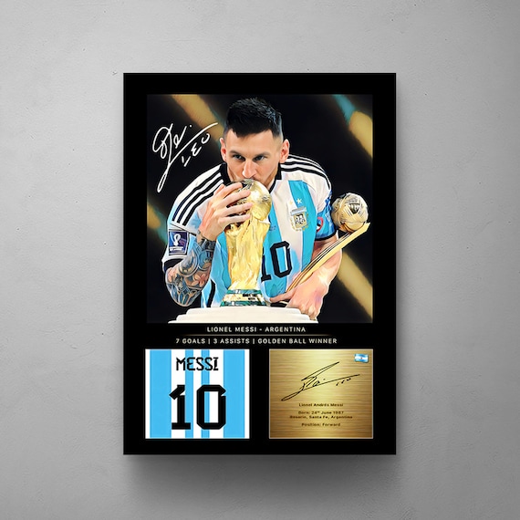 Manifestación Caucho Declaración LIONEL MESSI 10 Football Legends ART Argentina Football Art - Etsy