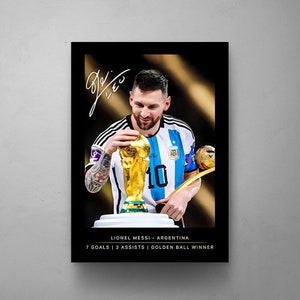 Messi Number 10 Retired Soccer Jersey Poster