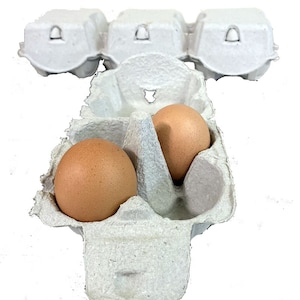 51x EIERDOOS, Eierdozen, Kartonnen Eierdooshouder, Mini Dienblad Pulp Dozen Ei Kip Minnaar Cadeau, Eieropslag