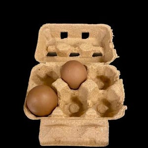 50x CARTÓN DE HUEVOS NARANJA, Bandeja de huevos reciclada, Cajas de pulpa Soporte de cartón de huevos para regalo amante de los huevos, Cajas de huevos reutilizadas de cartón
