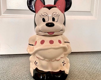 VINTAGE Walt Disney Turnabout 4in1 Mickey & Minnie Cookie Jar!