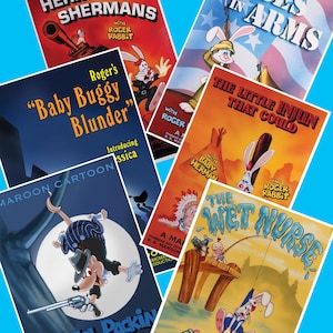 NUEVOS carteles de '¿Quién engañó a Roger Rabbit?' ¡Descargas digitales de carteles de películas!