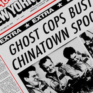 Ghostbusters New York Post &#39;Ghost Cops&#39; Paper Prop Digital Download
