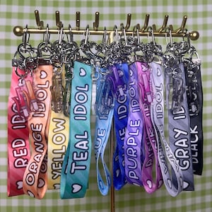 Idol Image Color Penlight Landyard Keychains
