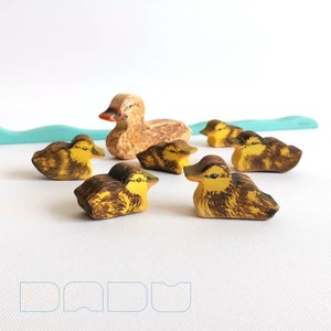 Wooden figure animal &quot;Wild Duck&quot;, Waldorf Wooden Figurines, Wooden animal Wooden toy domestic animal wooden figurine Waldorf inspired toy