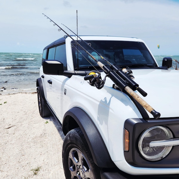 GearShade Fishing Rod Holder for 2021+ Ford Bronco ~ Trail Sight Mounting ~ Quick Release!