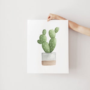 Kunstdruck Kaktus Aquarell Druckbares Kaktus Set Botanische Drucke Kaktus Poster Aquarell Sukkulenten Kinderzimmer Abbildungen