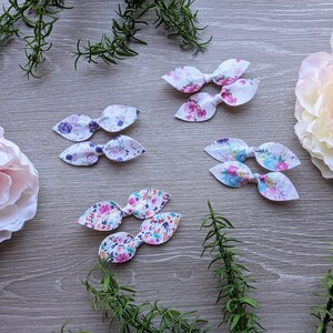 Piggie Bows: Kunstleder Schleifen, Krawatte Lederschleife, Baby Schleife Clips, Neugeborenen Haarclips, Kleinkind Haar Piggie Bögen und Clips, Mädchen Schleife