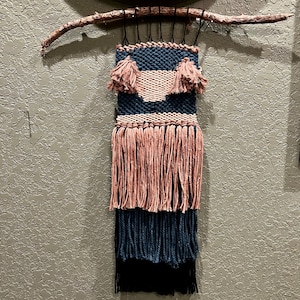 Primitive - Woven Wall Hanging | Fiber Art | Macrame Art | Macrame Wall Hanging | Neutral Decor | Unique Art Gift