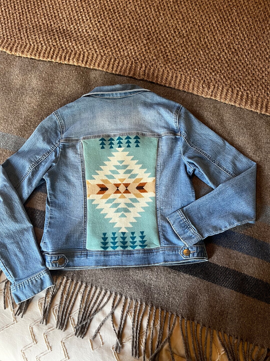 This D Jeans Brand Denim Jacket is a Size Medium, Light Blue Soft and