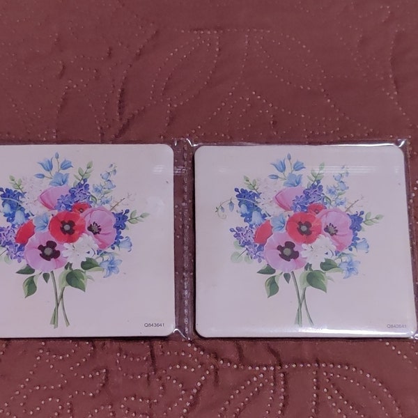 Flower coasters