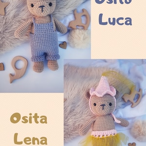 Crochet Pattern bear amigurumi/ Available in English/Español