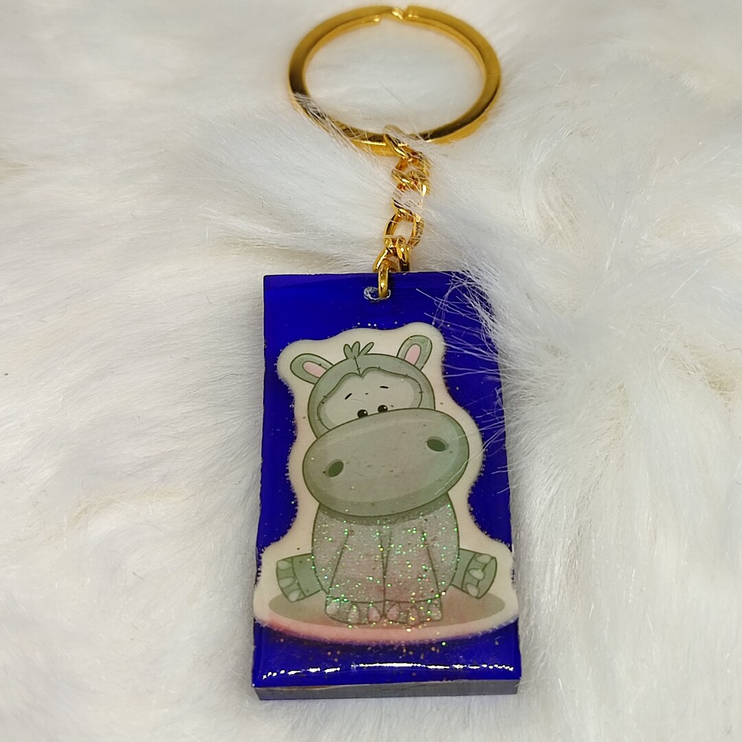 Hippopotamus Keychain - Etsy