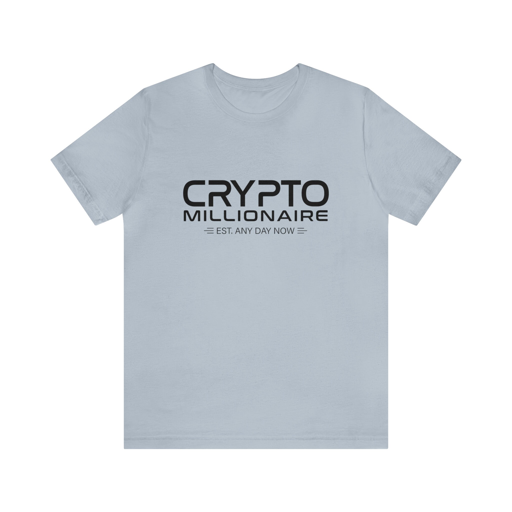 Crypto Millionaire Tshirt, Funny Crypto Unisex T-Shirt, Bitcoin T-Shirt, Unisex Jersey Short Sleeve Tee - Gift for Him/Her - Graphic Tee