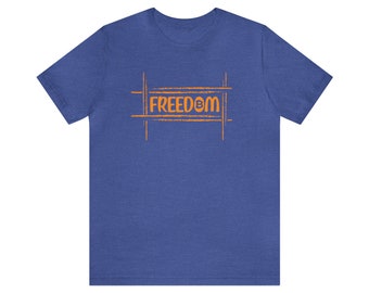 Bitcoin is gelijk aan Freedome Tshirt, Crypto Tee, Bitcoin T-shirt, Unisex Jersey T-shirt met korte mouwen - Cadeau voor hem/haar - Grafisch T-shirt