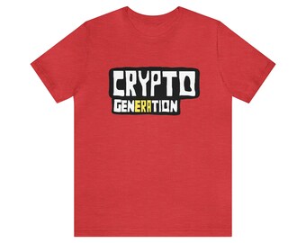 Crypto Generation Tshirt, Crypto Tee, Bitcoin T-shirt, Unisex Jersey T-shirt met korte mouwen - Cadeau voor hem/haar - Grafisch T-shirt